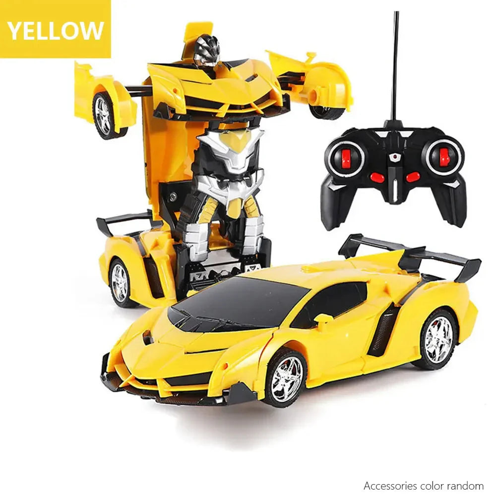 HKM-352787 2-in-1 Remote Control Car and Robot Transformation Model for Kids