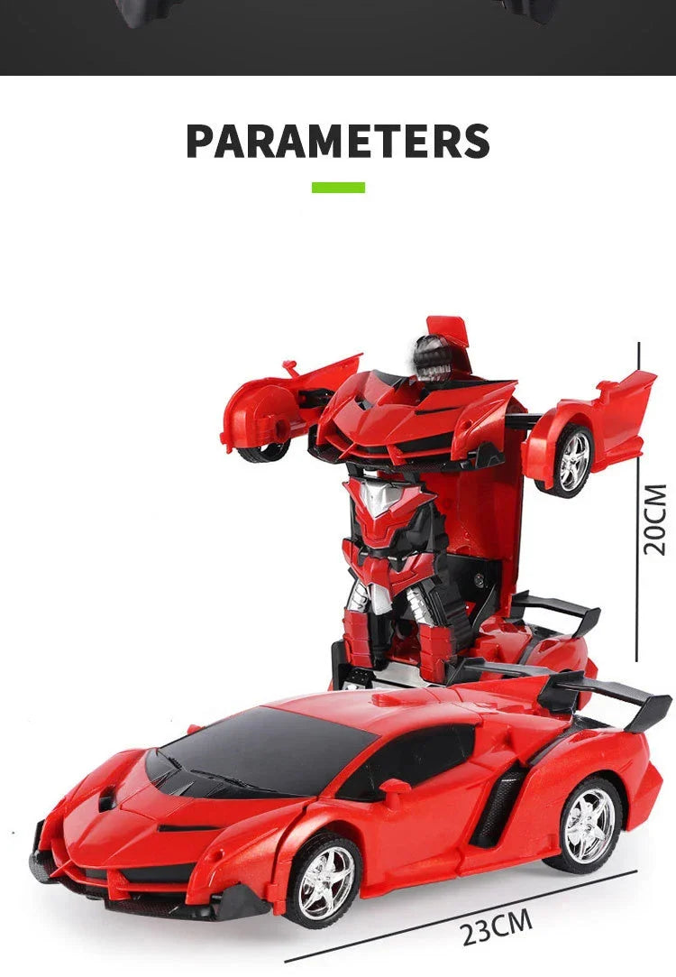 HKM-352787 2-in-1 Remote Control Car and Robot Transformation Model for Kids
