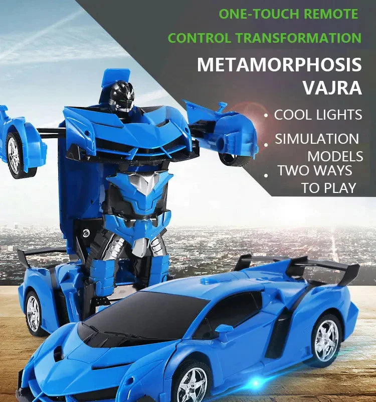 HKM-352787 2-in-1 Remote Control Car and Robot Transformation Model for Kids