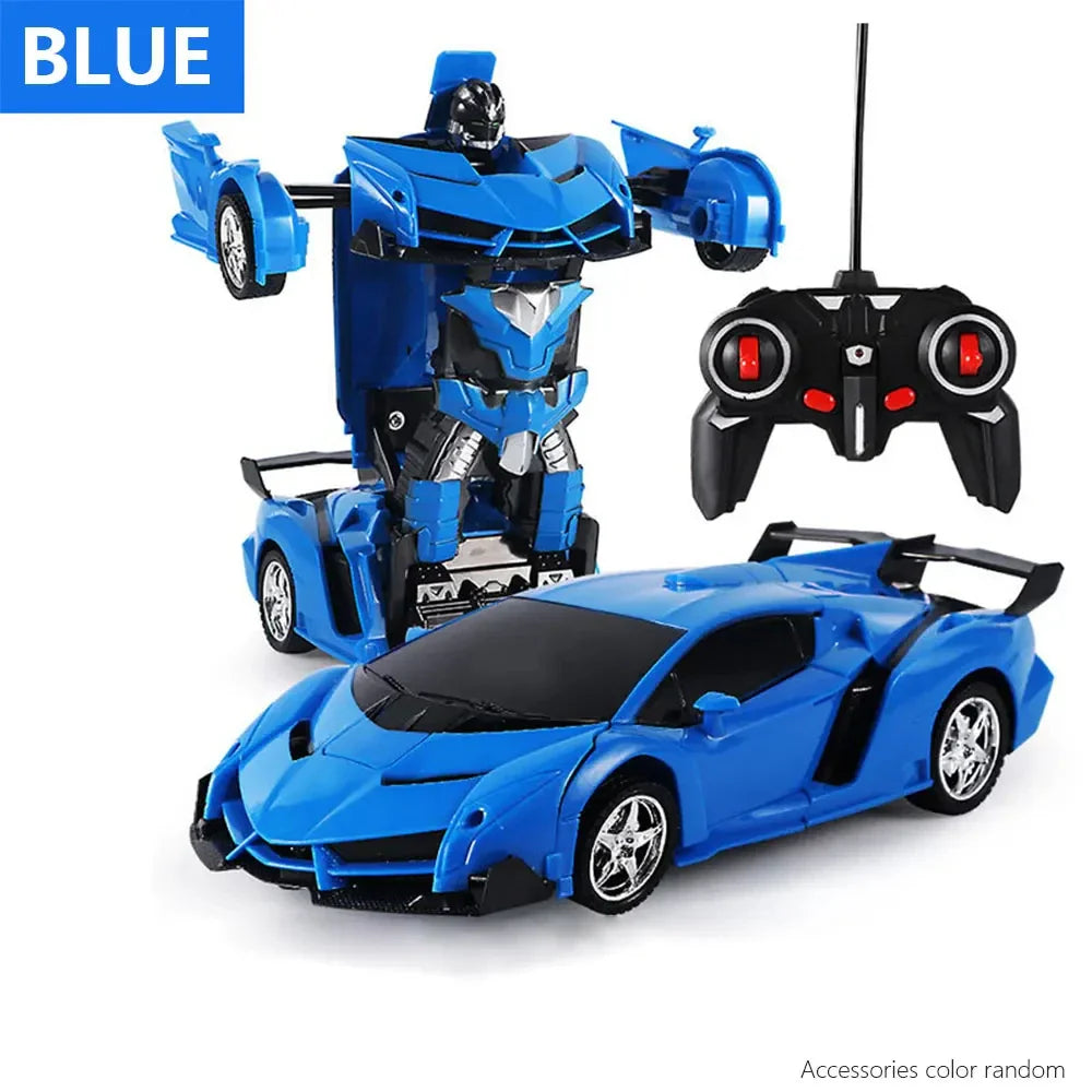 HKM-352787 2-in-1 Remote Control Car and Robot Transformation Model for Kids