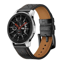 HKM-352851 Leather Watch Strap Compatible with 20mm and 22mm Models - Durable and Stylish Design