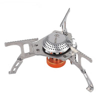 HKM-352851 Portable Mini Camping Gas Stove - 3800W Outdoor Folding Burner for Picnics and Travel