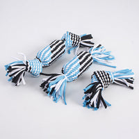 HKM-352979 Durable Cotton Rope Toy for Dogs - Bite-Resistant, Multi-Color Knotted Design