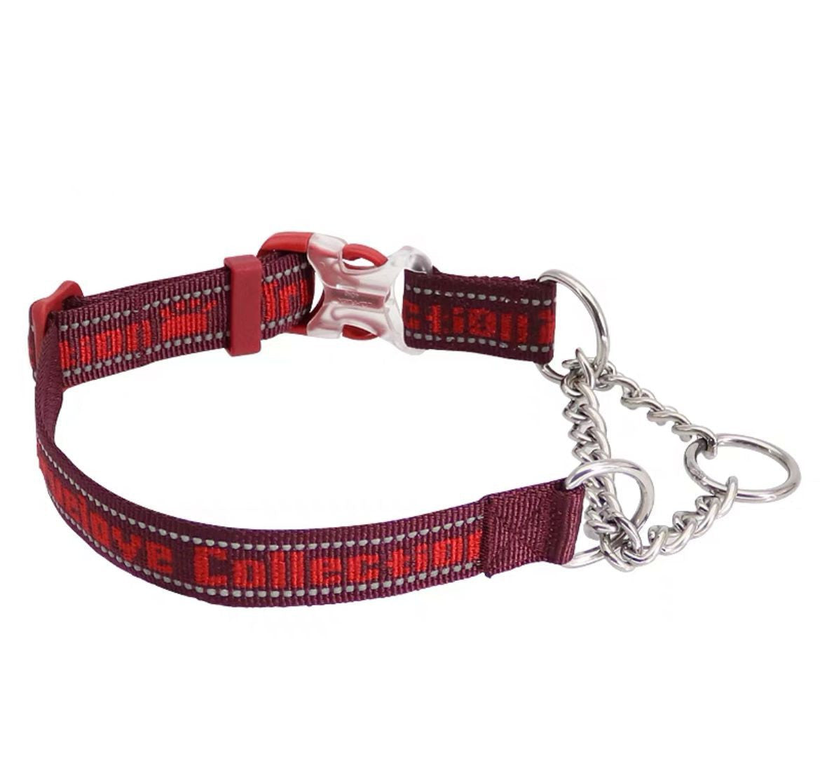 HKM-3530429 Reflective Explosion-Proof Chain Collar for Large, Medium, and Small Dogs - Durable 304 Stainless Steel
