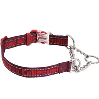 HKM-3530429 Reflective Explosion-Proof Chain Collar for Large, Medium, and Small Dogs - Durable 304 Stainless Steel