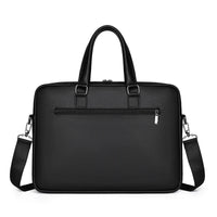 HKM-353043 Waterproof 15-Inch Crossbody Messenger Bag for Men, Micro Leather Laptop Briefcase