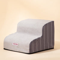 HKM-3531709 Removable Sponge Pet Stairs for Small Dogs - Corduroy and Velvet Design, 40 x 72 x 40 cm