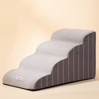 HKM-3531709 Removable Sponge Pet Stairs for Small Dogs - Corduroy and Velvet Design, 40 x 72 x 40 cm