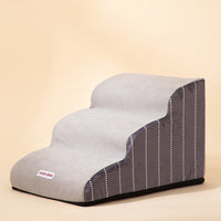 HKM-3531709 Removable Sponge Pet Stairs for Small Dogs - Corduroy and Velvet Design, 40 x 72 x 40 cm