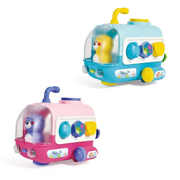 HKM-353299 Educational Shape Block Matching Toy for Infants and Toddlers, Musical Light-Up Activity, Ages 0-7 Years