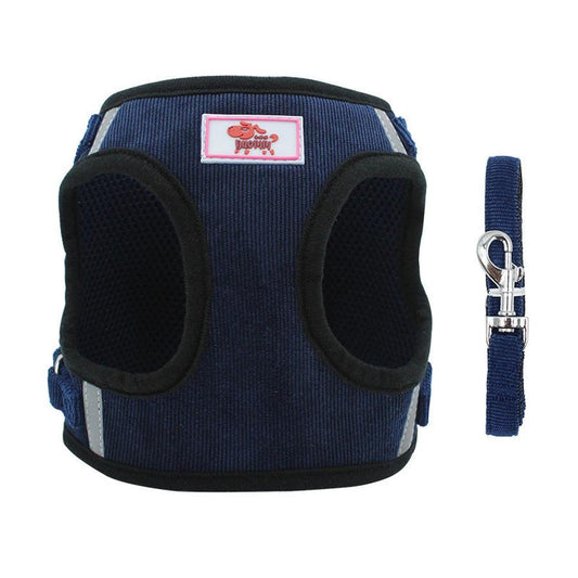 HKM-353363 Adjustable Polyester Pet Chest Strap for Dogs in Multiple Sizes and Colors