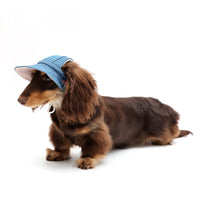 HKM-3534013 Pet Sun Protection Denim Cowboy Hat for Dogs - Sizes S, M, L, XL