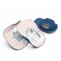 HKM-3534013 Pet Sun Protection Denim Cowboy Hat for Dogs - Sizes S, M, L, XL
