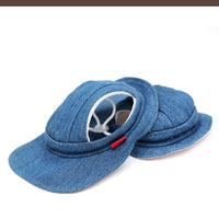 HKM-3534013 Pet Sun Protection Denim Cowboy Hat for Dogs - Sizes S, M, L, XL