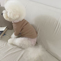 HKM-3534781 Casual Polyester Bottoming Shirt for Dogs and Cats - Khaki, Green, Pink, Sizes XS-XL