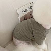 HKM-3534781 Casual Polyester Bottoming Shirt for Dogs and Cats - Khaki, Green, Pink, Sizes XS-XL