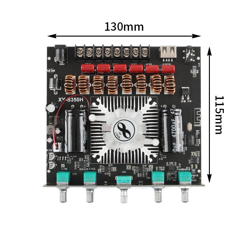 HKM-353491 2.1-Channel Digital Amplifier Module with Subwoofer Support, 220Wx2, Model TPA3251D2