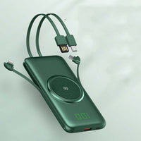 HKM-353555 High-Capacity Wireless Power Bank with Multi-Port Output - 10000mAh & 20000mAh Options