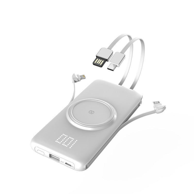 HKM-353555 High-Capacity Wireless Power Bank with Multi-Port Output - 10000mAh & 20000mAh Options