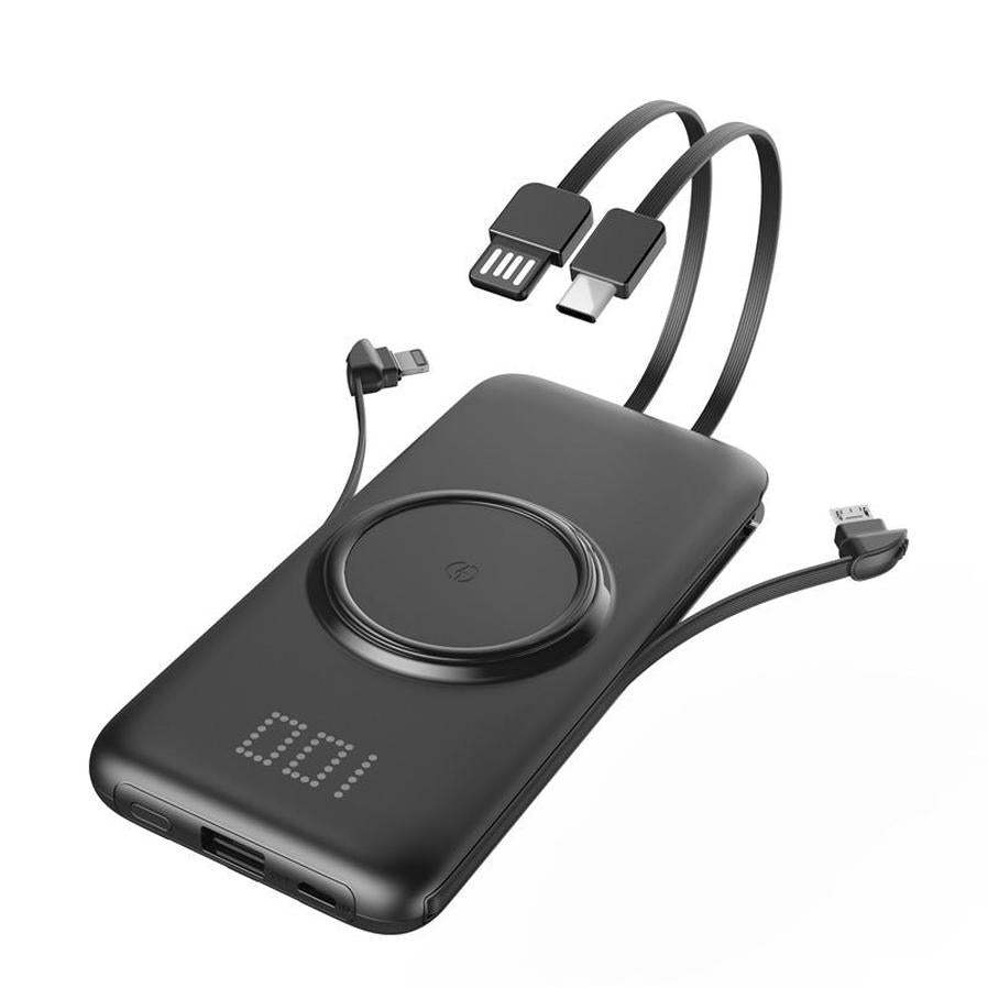 HKM-353555 High-Capacity Wireless Power Bank with Multi-Port Output - 10000mAh & 20000mAh Options
