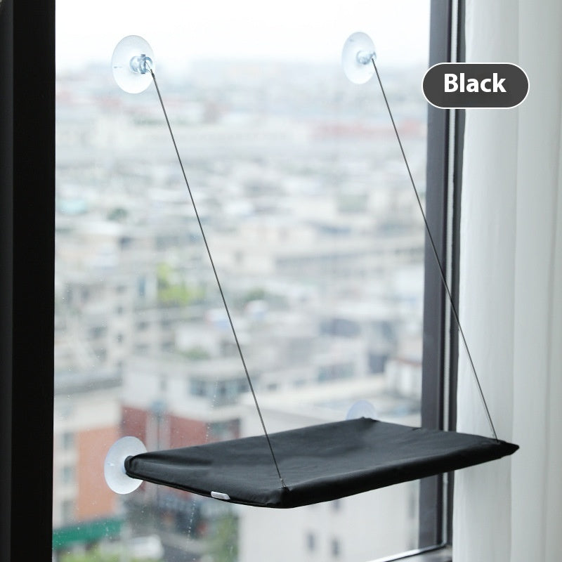 HKM-3535805 Window Cat Hammock with Suction Cups - Soft Cloth Sun-Soaked Swing for Cats