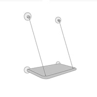 HKM-3535805 Window Cat Hammock with Suction Cups - Soft Cloth Sun-Soaked Swing for Cats