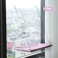 HKM-3535805 Window Cat Hammock with Suction Cups - Soft Cloth Sun-Soaked Swing for Cats