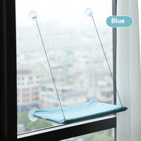 HKM-3535805 Window Cat Hammock with Suction Cups - Soft Cloth Sun-Soaked Swing for Cats
