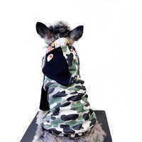 HKM-3536573 Camouflage Black Double Hat Stitching Pet Sweater for All Breeds