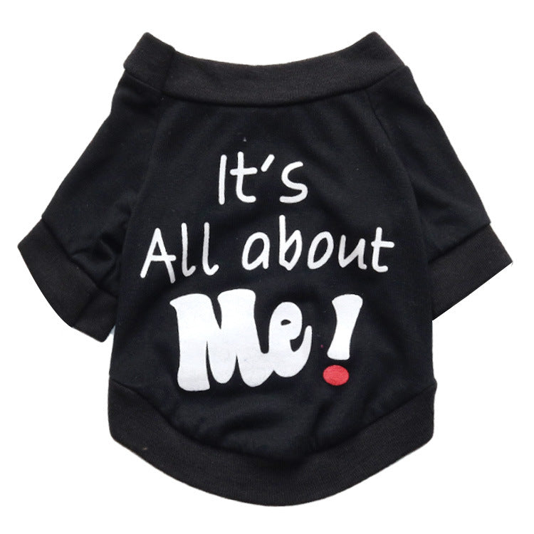 HKM-3538365 Monogrammed Cotton T-Shirts for Pets in Various Sizes
