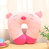 HKM-353939 Multi-Color Cartoon U-Shaped Travel Neck Pillow with Massage and Anti-Snore Features