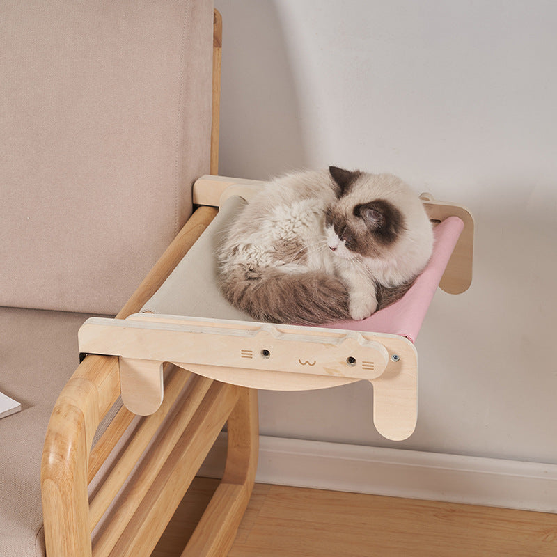 HKM-3541437 Solid Wood Removable and Washable Pet Bed for Cats and Dogs - Four Seasons Universal Design