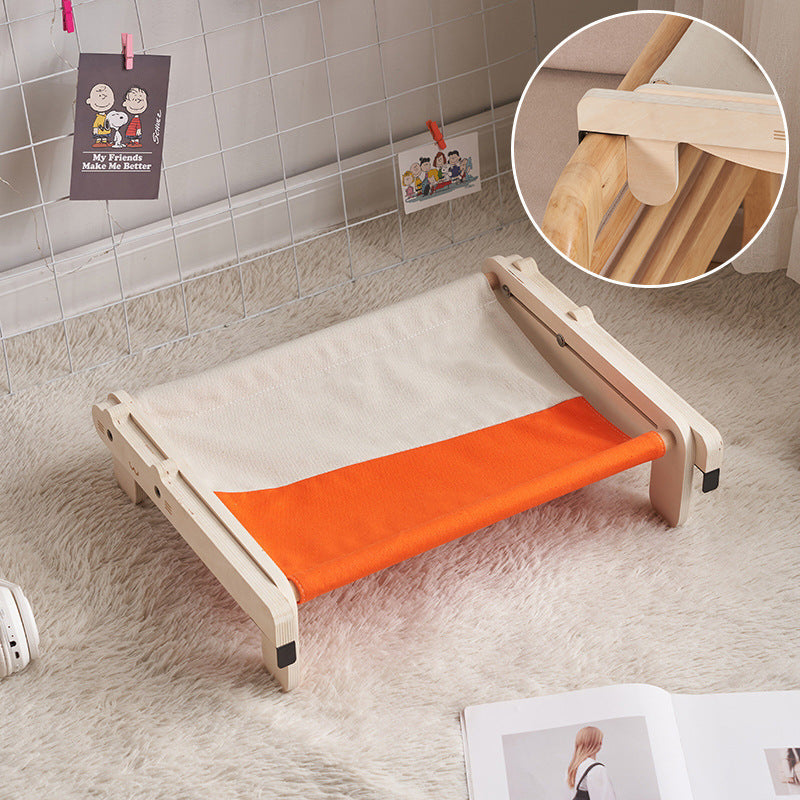 HKM-3541437 Solid Wood Removable and Washable Pet Bed for Cats and Dogs - Four Seasons Universal Design