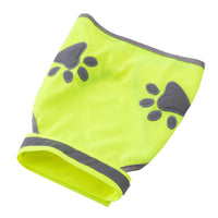 HKM-3542333 Fluorescent Green Reflective Pet Vest - Casual Style for All Dogs