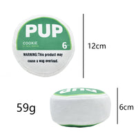 HKM-3542589 Creaking Plush Dog Toy for Chewing and Squeaking Fun in Blue and Green