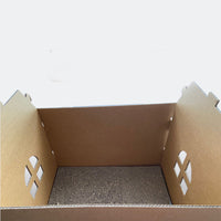 HKM-3543997 Double-Layer Corrugated Paper Cat Litter Box ¨C Villa Nest Design, Large & Medium Sizes Available