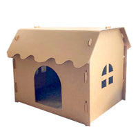HKM-3543997 Double-Layer Corrugated Paper Cat Litter Box ¨C Villa Nest Design, Large & Medium Sizes Available