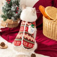 HKM-3544509 Cute Bear Pattern Winter Dog Sweater for Small Dogs and Cats ¨C Lightweight Pullover for Holidays and Everyday Wear