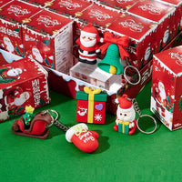 HKM-354451 Christmas Cartoon Doll Keychain Blind Box - 24 Collectible Figures for Teens