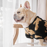 HKM-3545021 Cozy Coral Fleece Thick Corduroy Pet Shirt for Warm Comfort