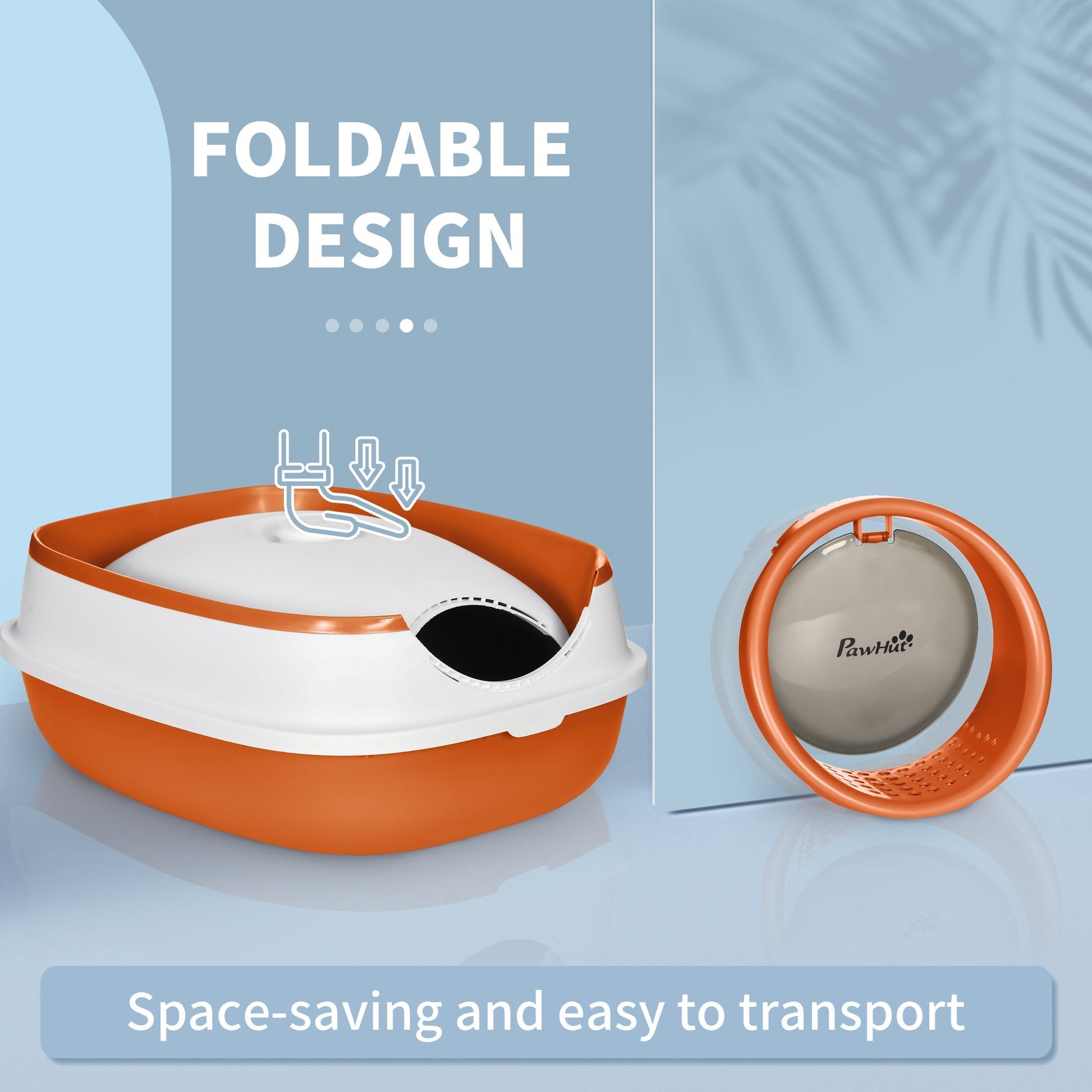 HKM-3545405 Dome Covered Cat Litter Box with Privacy Lid and Air Freshener