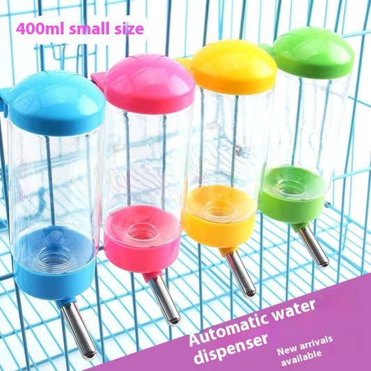 HKM-3545789 Automatic Pet Water Dispenser for Cats and Dogs - 400ML Plastic Fountain in Pink, Blue, Yellow, Green