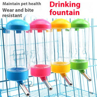 HKM-3545789 Automatic Pet Water Dispenser for Cats and Dogs - 400ML Plastic Fountain in Pink, Blue, Yellow, Green