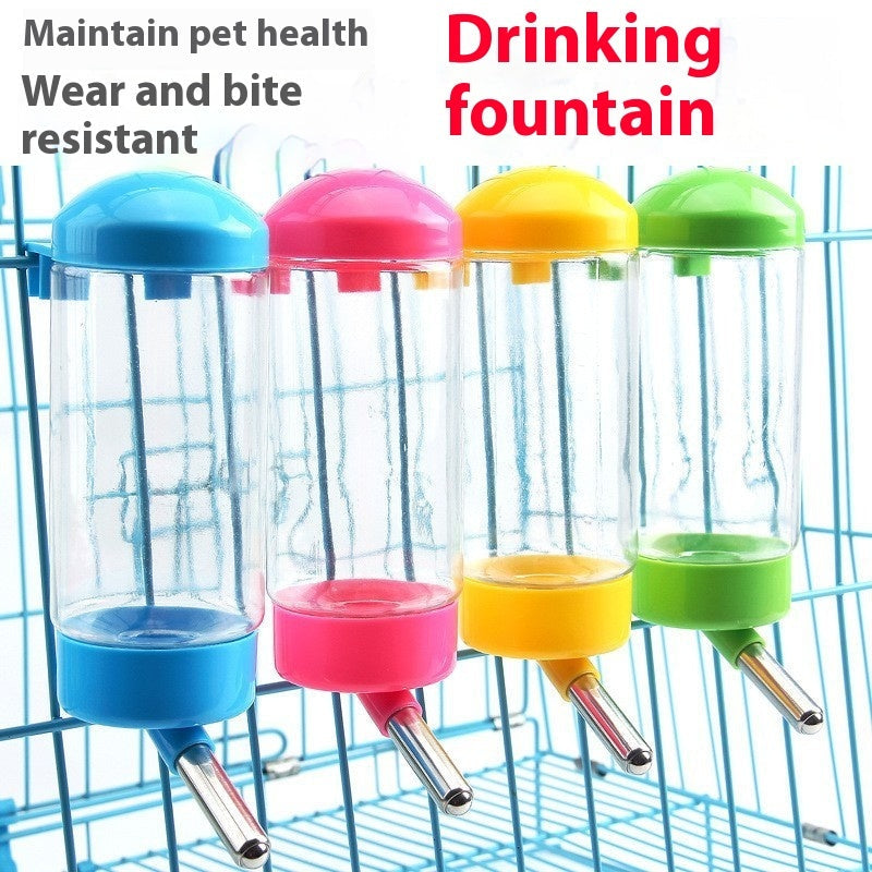 HKM-3545789 Automatic Pet Water Dispenser for Cats and Dogs - 400ML Plastic Fountain in Pink, Blue, Yellow, Green