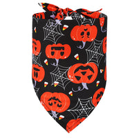 HKM-3547325 Halloween Triangular Bib for Dogs and Cats - Skull Design in Various Styles