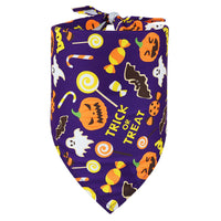 HKM-3547325 Halloween Triangular Bib for Dogs and Cats - Skull Design in Various Styles
