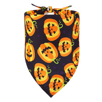 HKM-3547325 Halloween Triangular Bib for Dogs and Cats - Skull Design in Various Styles