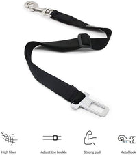 HKM-3549501 Retractable Pet Dog Car Safety Belt with Durable Buckle - Multiple Color Options