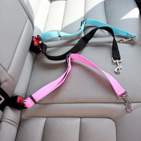 HKM-3549501 Retractable Pet Dog Car Safety Belt with Durable Buckle - Multiple Color Options