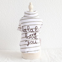 HKM-3550269 Four-Color Striped Cotton Pet Coat for Casual Wear (Sizes XS-XL)